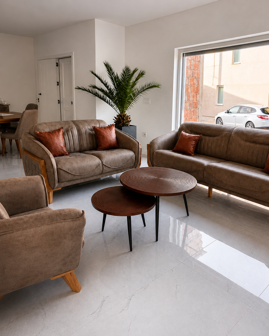 Pack Airbnb avec salon Nature Brun